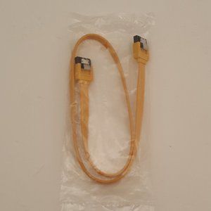 BIOSTAR Accessory | SATA Cable 180 <-> 180 | Orange | Latching | 18"